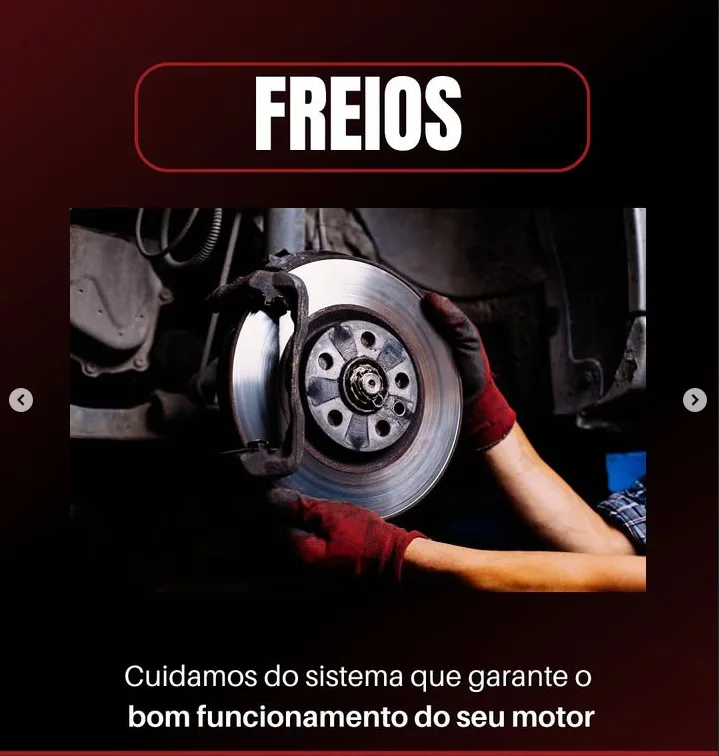 Freios: imagem da publicação da Fazam Car